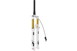 STRTG MTB Horquillas Suspensión para Bicicletas 26 27,5 29 Pulgadas,Viaje 140Mm Aleación De Magnesio Ultraligera Tubo Recto 1-1/8”Horquilla Control Remoto De Bicicleta B,27.5inch