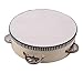 Produktbild kemai Musical Tamburin Drum, pädagogisches hölzernes musikalisches Tamburin-Trommel-Schlag-Instrument-Handtrommel-Kinder, hölzerne Farbe