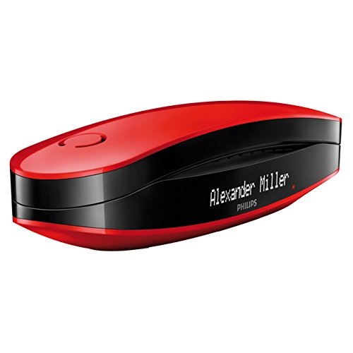 Philips M6601RB/23 - Teléfono inalámbrico con diseño Luceo, color rojo #8945