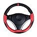Produktbild Peepheaven Handstich Leder Universal Auto Lenkradbezug Car Styling DekorationSchwarz & Rot