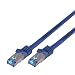 Produktbild Ligawo Patchkabel Cat.7 S-FTP PiMF RJ45 Cat6A Stecker für Netzwerk/Internet Anschluss (0,25m) - blau