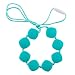 Chew-Choos 'Sweet pea' Silicone Teething Necklace (Tropical Turquoise)