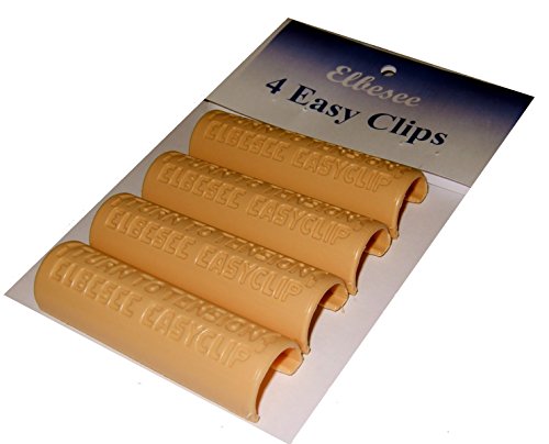 Elbesee Easy Clip, Kunststoff, braun, 4 Stück