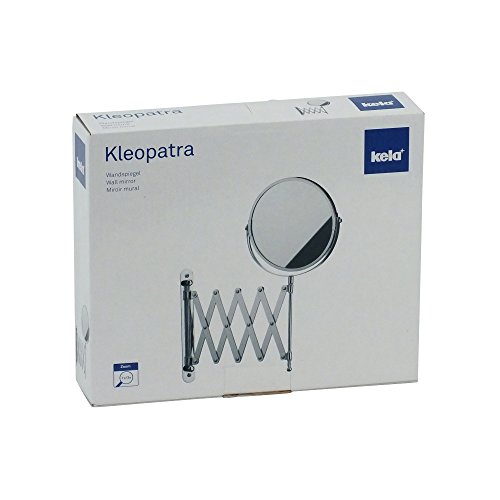Kela 49288 Wand-Kosmetik-Spiegel, Zum Schrauben, Ausziehbar, 1-/3-fach Vergrößerung, Ø 18,5cm, Kleopatra - 2