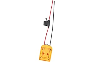POFET Adapter do Akumulatorów Power Wheels, Dewalt 18-20V Battery Dock, Złącze Zasilania z Wyłącznikiem Bezpiecznika dla Zdalnie Sterowanych Zabawek Samochodowych i Robotyki