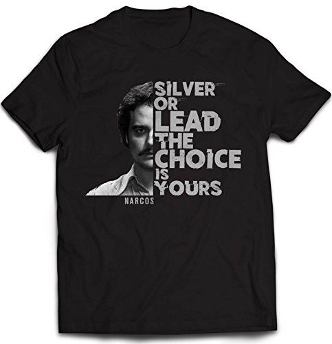 Preisvergleich Produktbild Narcos T-Shirt Silver Or Lead Größe M