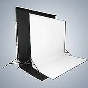 Priyam 8 x10 FT chromakey Black and White Combo LEKERA Backdrop Photo Light Studio Photography Background