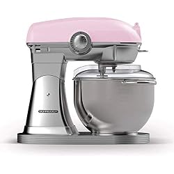 SCHNEIDER CONSUMER GROUP SCFP57PK Robot Patissier Vintage 5,7 l Die-cast 10 Vitesses Rose, Métal, 34 cm