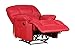 Produktbild colourliving Fernsehsessel aus Kunstleder Relaxsessel TV Sessel in Leder Optik rot