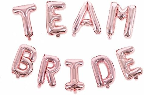 The Hen Planner Rose Gold Team Bride Balloons