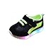 Produktbild Turnschuhe Kinder,Sannysis Kleinkind Kinder Sport Laufschuhe Jungen Mädchen LED Licht Schuhe Weiche Leuchtende Outdoor Sandalen Mesh Atmungsaktive Turnsche mit Klettverschluss (28, Schwarz)