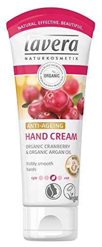 lavera Hand Cream Anti Ageing · With Hyaluronic Acid · Visibly Smooth Hands · Vegan ? Organic Skin Care ? Natural & Innovative Cosmetics ? 75ml