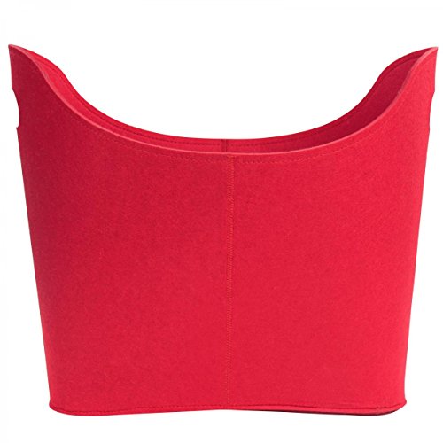 Filztasche Filzkorb Kaminholztasche Kaminholzkorb Korb Filz Zeitungsständer Zeitungskorb in zwei verschiedenen Farben - 3