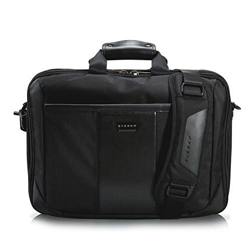 Everki Versa – Premium Laptoptasche für Notebooks bis 16 Zoll (40,6 cm) mit patentiertem Ecken–Schutz–System, durchdachtem Fächer-Konzept und weiteren hochwertigen Funktionen, Schwarz - 3