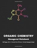 Organic Chemistry Hexagonal Notebook: Hexagonal Paper Chemistry Structure - Science Composition Notebook, 8.5" X 11" 160 Pages 1/4 Inch Hexagons ... Pages (Hexagonal Graph Paper Notebooks)