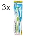 Produktbild Rossmann Perlodent med Handzahnbürste Inhalt: 3x2Stück Zahnbürsten mit Härtegrad: Mittel Zahlbürste