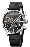 Calvin Klein Herren-Armbanduhr Chronograph Quarz Leder K2G271C3