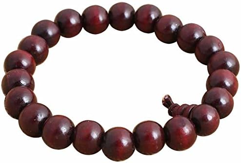 Strand bracelet Precious wood jewel Wood Woman Red Fire