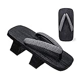 Material: Holz, Stoff. Herren Japanische Holzschuhe Sandalen Japan Traditionelle Schuhe Geta Wide Sole Flip Flops, NO.8