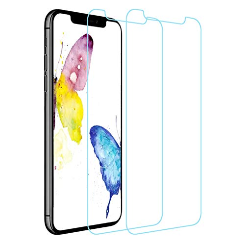 Preisvergleich Produktbild Bakacase [2 Stück] iPhone XR Displayschutzfolie, Selected Bruchsicheres gehärtetes Glas Bildschirmschutz Antireflexfolie Hohe Empfindlichkeit Touch Response Schutzfolie Fit für iPhone XR 6.1 "