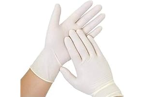 COWOX_Latex Medical Examination Disposable Powdered Hand Gloves (Medium) - Pack of 100 Pieces Guaranteed, Non-Sterile_Medium.