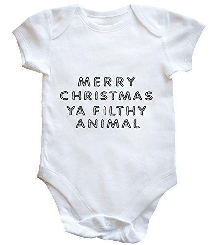 HippoWarehouse Merry Christmas Ya Filthy Animal baby vest boys girls