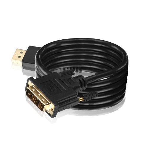 Wentronic DisplayPort Kabel (20 polig Stecker auf DVI 24+1 Stecker) 2 m - 6