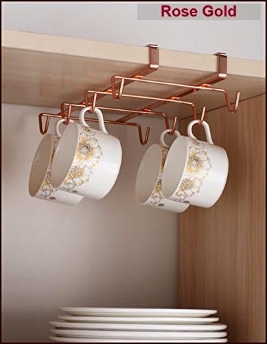 High Quality Very Stylish Mug -UnderShelf Cup Holder Copper / Rose Gold (COPPER/ROSE GOLD)