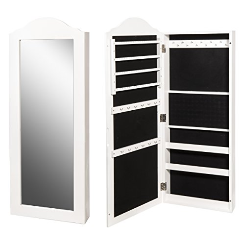 Schmuckschrank mit Spiegel weiss Spiegelschrank *200