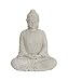 Produktbild Buddha-Figur sitzend, 23cm in Beige | Deko-Artikel für Wohnung, Haus & Garten | Buddha-Skulptur, Wohnaccessoire ideal als Geschenk | Wetterfeste Buddha-Statue Feng Shui Dekoration | Garten-Figur