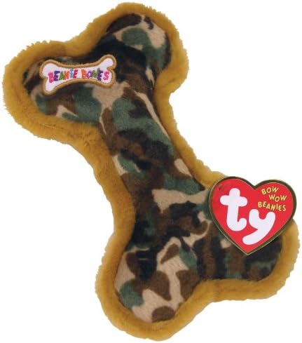 Camouflage (Small Camouflage Bone) Ty Bow Wow Beanie Dog Toy