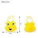 Koly Baby Bib Cartoon cute convenient Silicone Waterproofing Bib (Dark Blue )