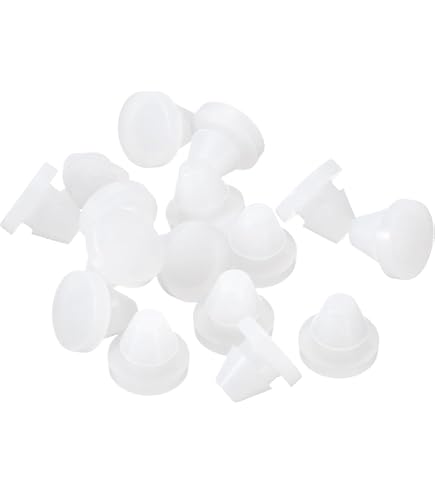 QUARKZMAN Silicone Gomma Tappo foro 10mm Diametro Morbido Flessibile Tappo Tappi in Silicone Copriforo per 9-10mm Foro Nero 24pz Tappi per Fori Impermeabili