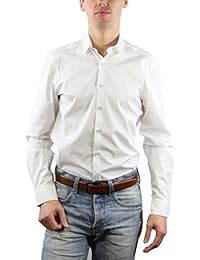 CR7 CRISTIANO RONALDO Hemd CR7 Shirt Slim fit - Camiseta/Camisa deportivas para hombre, color Blanco, talla XL