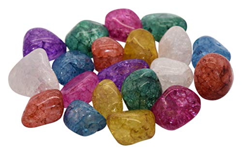 Preisvergleich Produktbild AMAHOFF / 20 Magic Stones / Gefrostete Bunte Bergkristalle / Eine tolle Idee für Kinder / Schmuckherstellung / Dekoration / mit Beutel