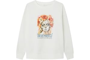 SPRINGFIELD Sudadera Dia de Los Muertos Sudadera Dia de Muertos Mujer (Pack de 1)