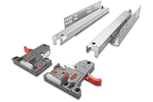 SOTECH 1 Paar Vollauszüge Holzschublade UV2-30-K3D-L500-SC FullSlide mit 3D Verstellung 500 mm SoftClose Belastbar bis 30Kg