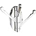 Produktbild Antcher Zink Legierung modernes Wandtattoo Haken Badezimmer Revolve Handtuch Bar Kleiderbügel Drei chrom Haken an der Wand chrome