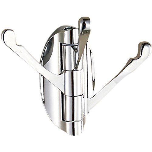 Preisvergleich Produktbild Antcher Zink Legierung modernes Wandtattoo Haken Badezimmer Revolve Handtuch Bar Kleiderbügel Drei chrom Haken an der Wand chrome