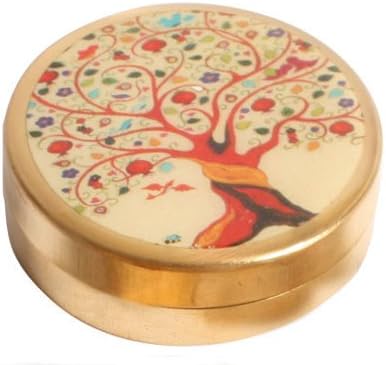 Pill Box / Small Trinket Box - TREE of LIFE Design - 4.5cm