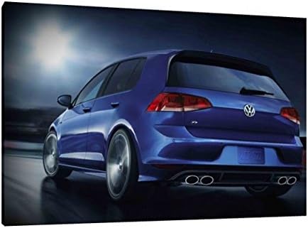 Fine Art UK VW Golf R 30x20 Inch Canvas Framed Picture Print Volkswagen