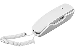 Eboxer Noise Canceling Wandtelefon Letzte Wahlwiederholung Anti-Interferenz Wandmontiertes Telefon Festnetztelefone für Haus/Büro(Weiß)