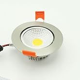 Saten Krom Sıva Altı Spot Cob Led Armat&uuml;r 5W Trafolu (G&uuml;n Işığı 3000K)