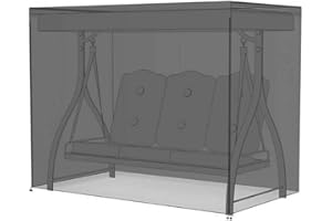 ARMYJY Housse de protection solaire pour balancelle de jardin 3 places en tissu Oxford 420D imperméable pour meubles de jardin et terrasse (160 x 120 x 170 cm)