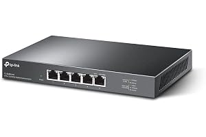 TP-Link TL-SG105-M2 Unmanaged 5-Port 2. Multi-Gigabit Network Switch, Desktop & Wall-Mounting, 2.5GE LAN Ports for WiFi 6 Networking, 802.1p/DSCP QoS, Auto MDI/MDIX Ethernet Splitter, Fanless Design