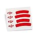 Produktbild DJI Sticker Aufkleber Rot für DJI Phantom 3 III Standard Advanced Professinal