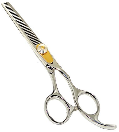 Equinox International Professional Razor Edge Series - Barber Hair Thinning/Texturizing Scissors/Shears - 6.5" Overall Length With Fine Adjustment Tension Screw - Japanese Stainless Steel