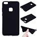Produktbild FindaGift Huawei P10 Lite Hülle, Süßigkeit Farbe Serie Weich TPU Handycover Ultra Dünn Handytasche Leicht Case Federung [Bruchsicher] [Anti-Kratzer] Schutzhülle Back Cover Fall für Huawei P10 Lite Schwarz