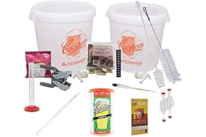 VIRSUS Kit Fermentazione Coopers ''Excellent'' per Birra Artigianale Fatta in Casa con 2 Contenitori + Malto European Lager