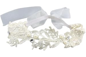 IUDWCG 1 Pcs Baby Mädchen Stirnband elastische Blume Stirnband weiche Schleife Stirnband Mädchen Haar Zubehör, kleines Mädchen Stirnband mit Schleife Zubehör Taufe Blume Stirnband